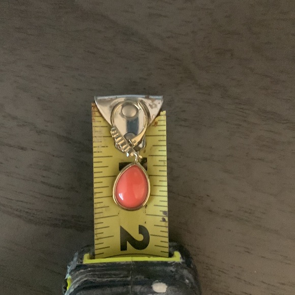 Necklace and earrings set coral - Picture 4 of 4